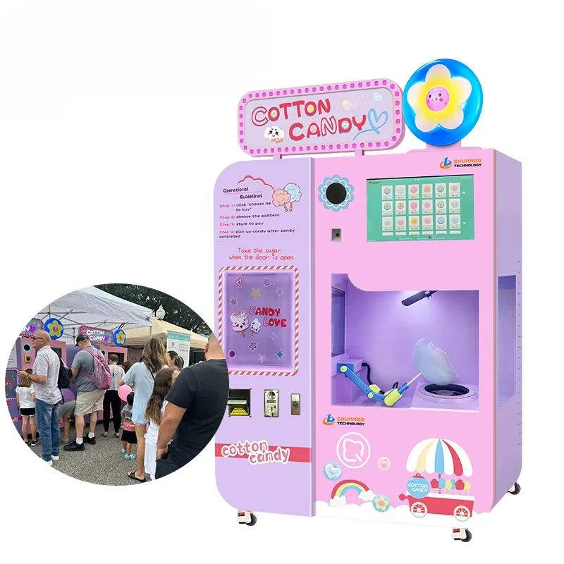 Customized Cotton Candy Vendin - огляд і ціна Commercial Vending Machine