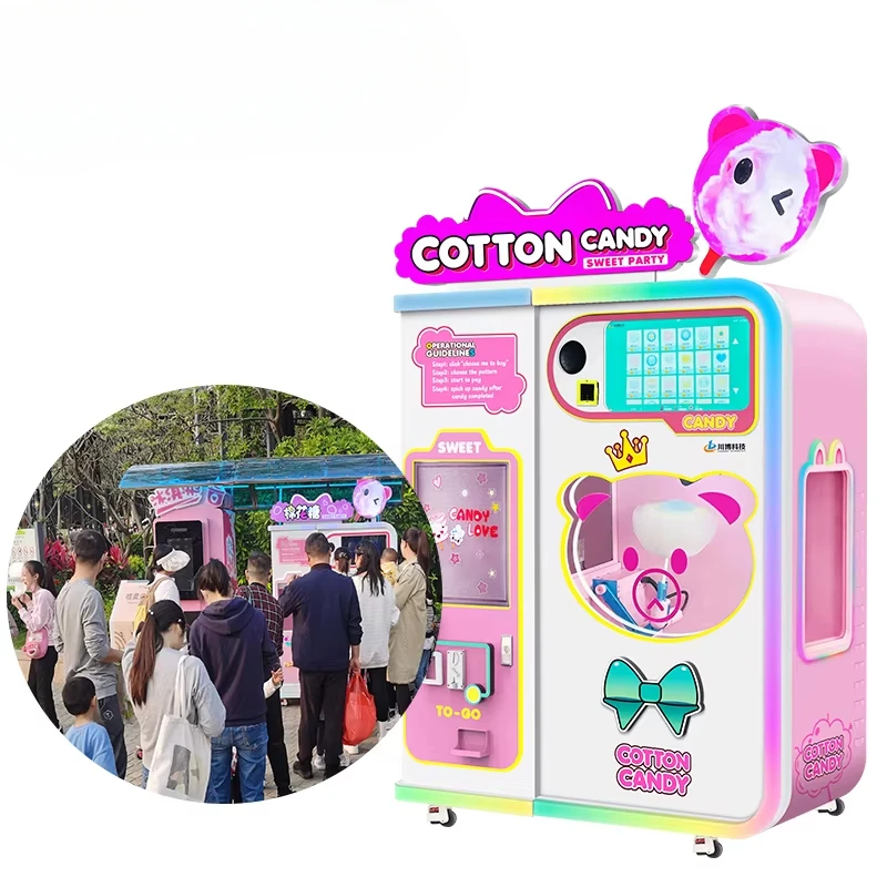Customized Cotton Candy Vendin - огляд і ціна Commercial Vending Machine