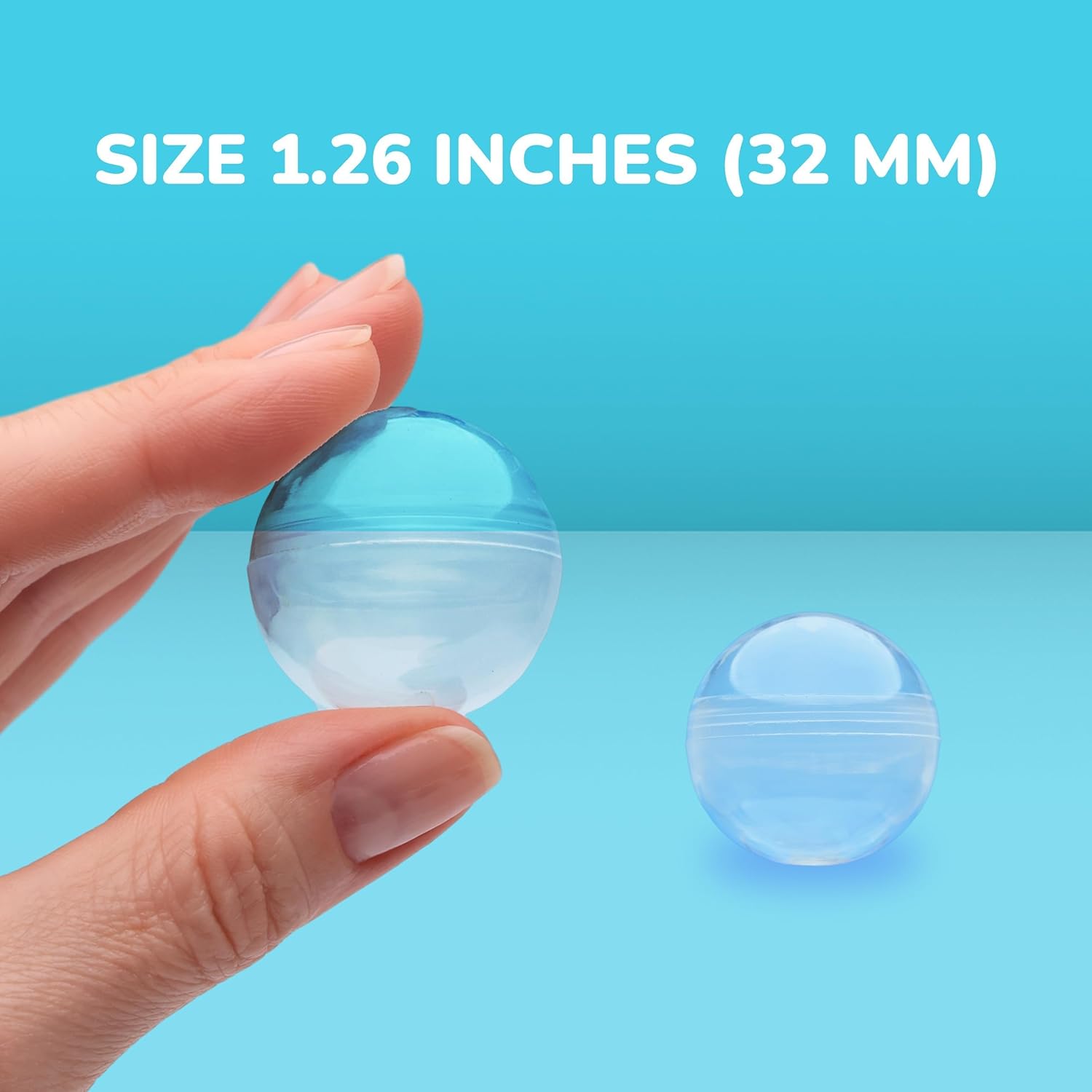 100pcs Clear Plastic Round Cap - огляд і ціна Prize Capsule Toy Machine