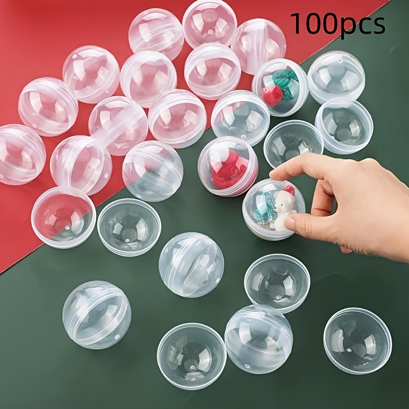 100pcs Clear Plastic Round Cap - огляд і ціна Prize Capsule Toy Machine